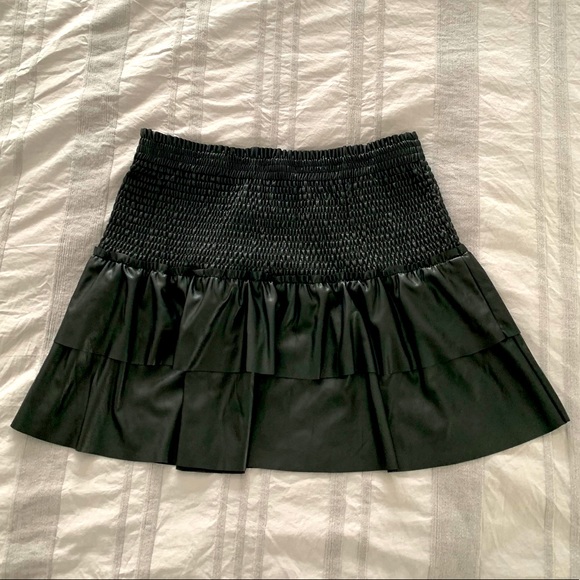 Aqua Dresses & Skirts - BLOOMINGDALES leather skirt